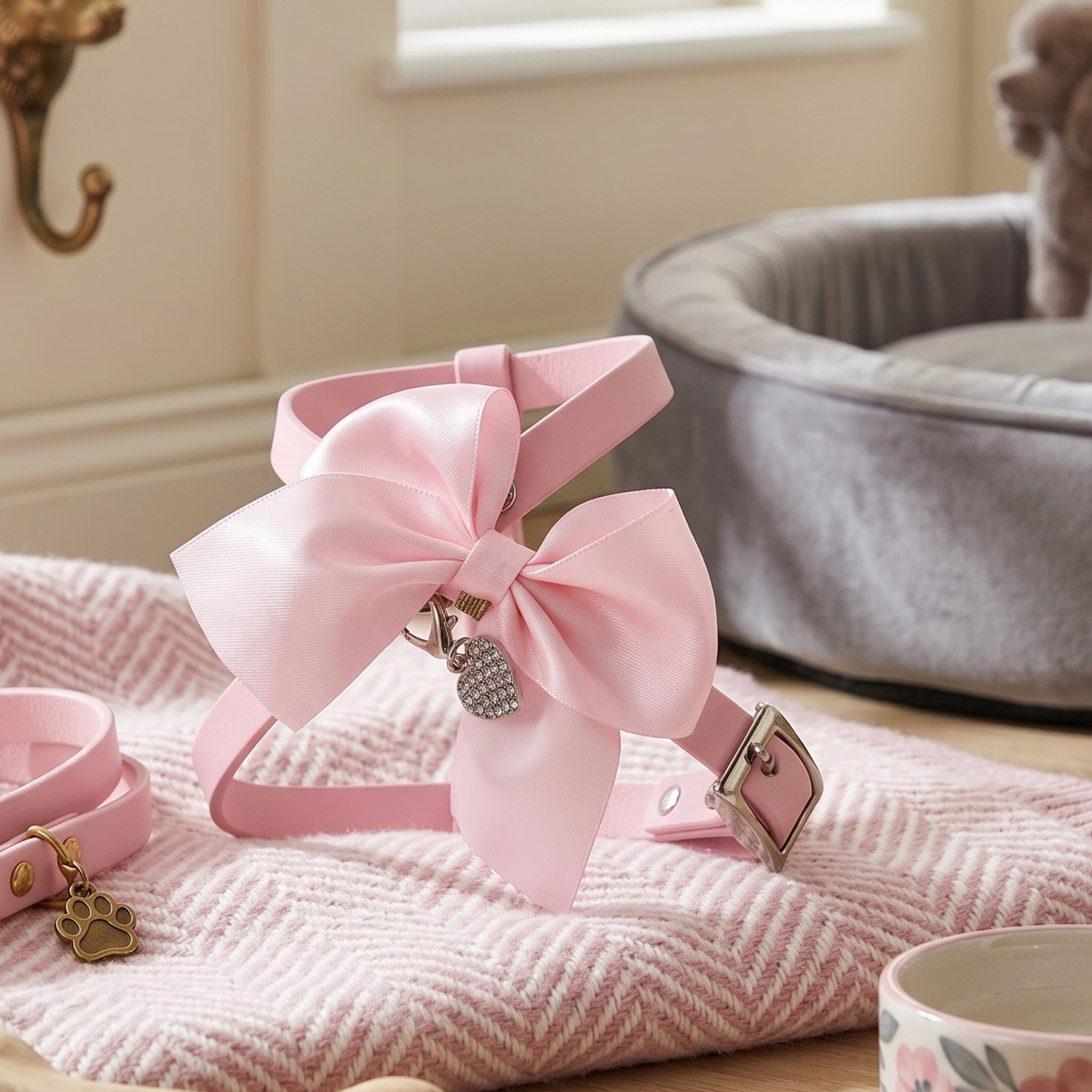 Pettorina Artigianale Fiocco Pink Harness